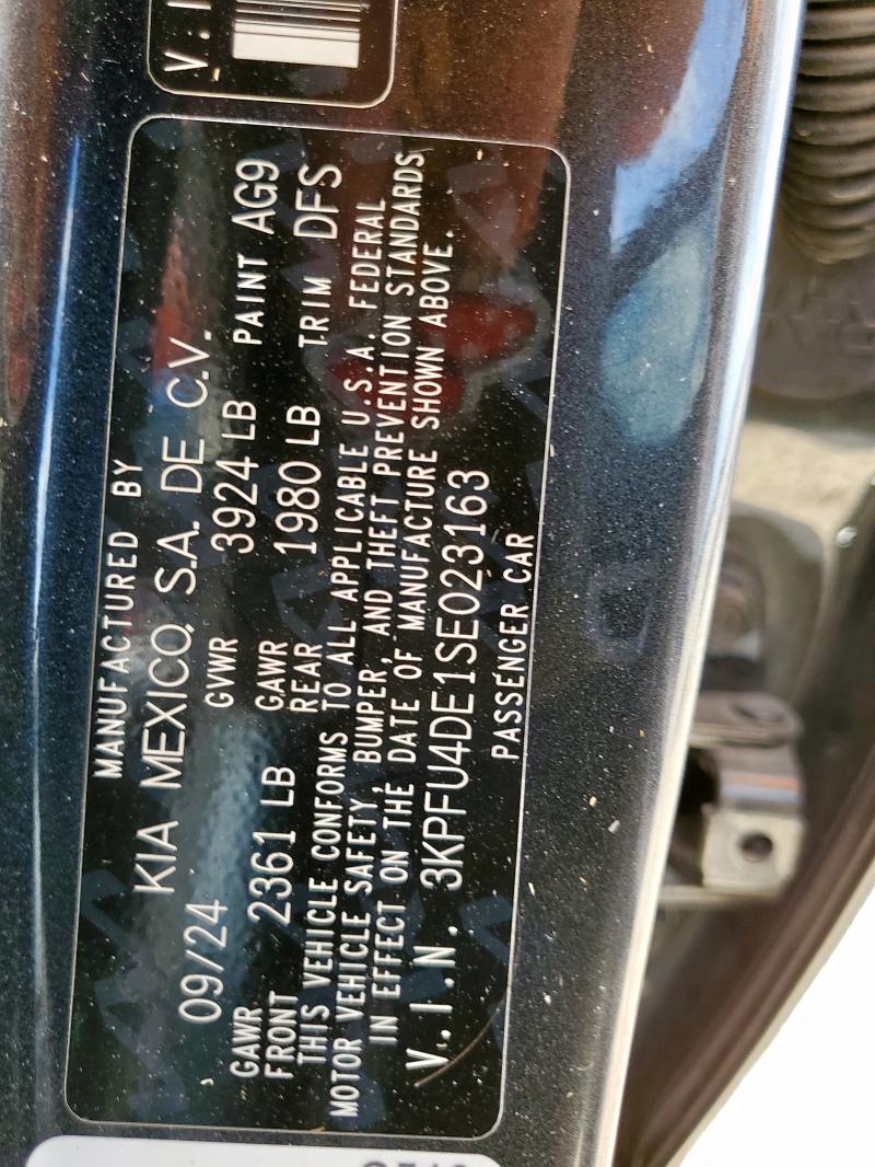 2025 KIA K4 EX 3KPFU4DE1SE023163