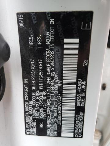 2016 TOYOTA 4RUNNER SR5/SR5 PREMIUM JTEBU5JRXG5279487