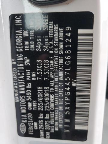 2020 KIA SORENTO S - 5XYPG4A57LG681249