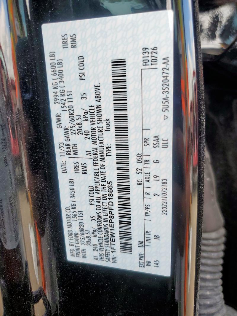 2023 FORD F150 SUPER 1FTEW1EP8PFD18665