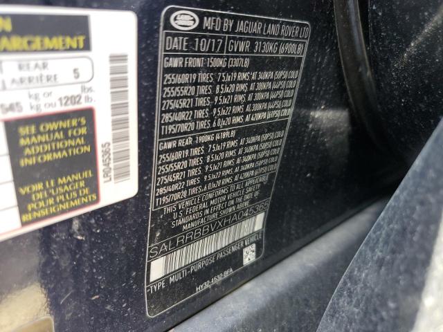 2017 LAND ROVER DISCOVERY - SALRRBBVXHA045365