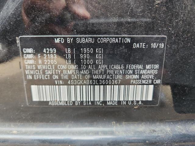 2020 SUBARU IMPREZA 4S3GKAB63L3600367