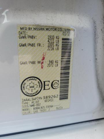 2015 NISSAN ALTIMA 2.5 1N4AL3AP7FN389262