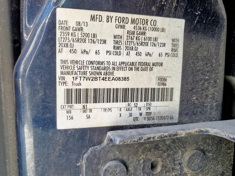 2014 FORD F250 SUPER - 1FT7W2BT4EEA08385