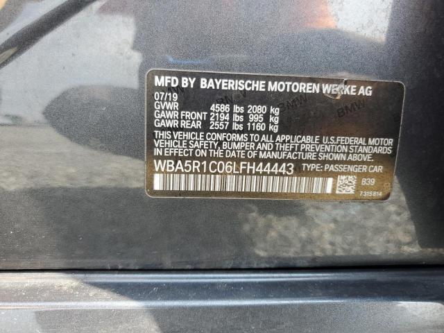 2020 BMW 330I WBA5R1C06LFH44443
