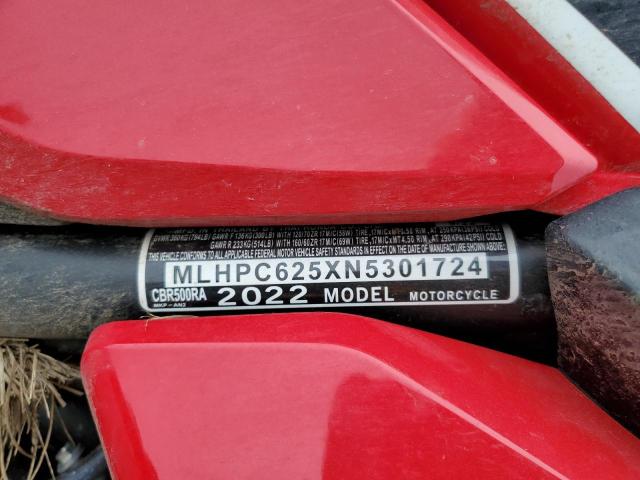 2022 HONDA CBR500 RA MLHPC625XN5301724