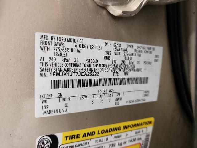 2018 FORD EXPEDITION 1FMJK1JT7JEA26222