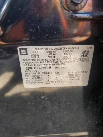 2016 GMC TERRAIN SL - 2GKFLPE31G6190765