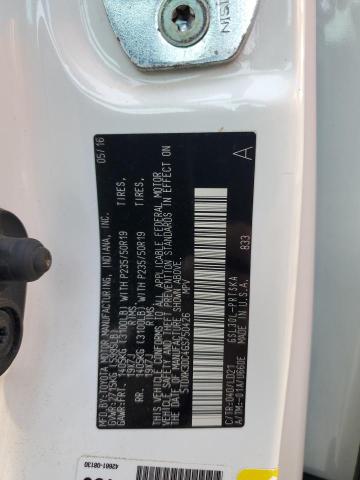 2016 TOYOTA SIENNA SE 5TDXK3DC4GS750426