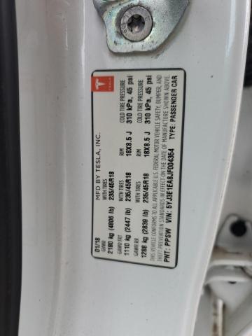 2018 TESLA MODEL 3 5YJ3E1EA8JF004354