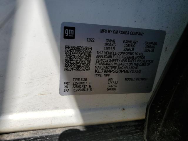 2023 CHEVROLET TRAILBLAZER LT KL79MPS20PB072752