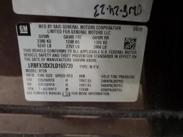 2020 BUICK ENVISION P LRBFX3SX2LD169739