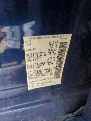 2019 NISSAN TITAN SV 1N6AA1E51KN504345