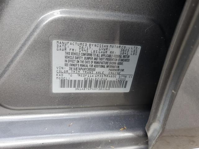 2017 NISSAN SENTRA S 3N1AB7AP4HY385568