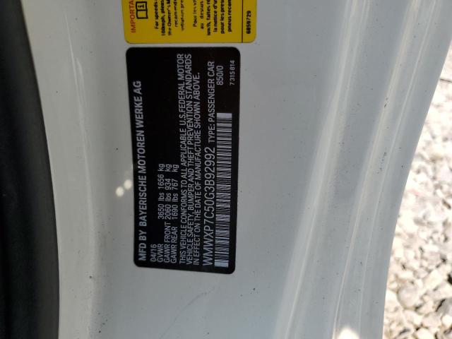 2016 MINI COOPER S WMWXP7C50G3B92992