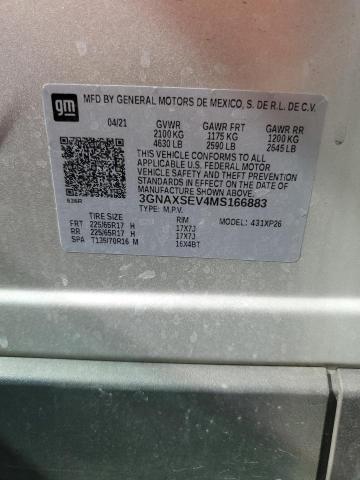 2021 CHEVROLET EQUINOX LS - 3GNAXSEV4MS166883