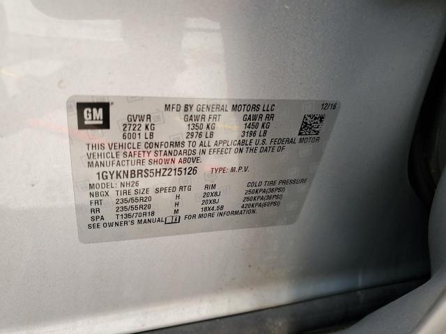 2017 CADILLAC 200 - 1GYKNBRS5HZ215126