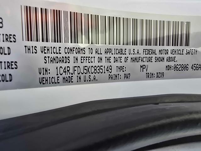 2019 JEEP GRAND CHER - 1C4RJFDJ5KC835149