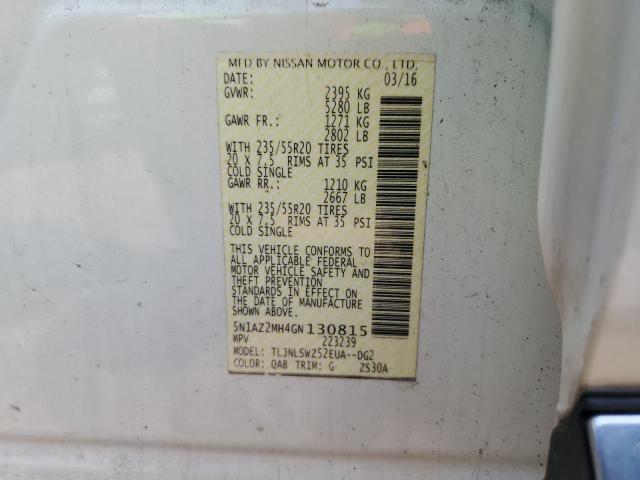 2016 NISSAN MURANO S 5N1AZ2MH4GN130815