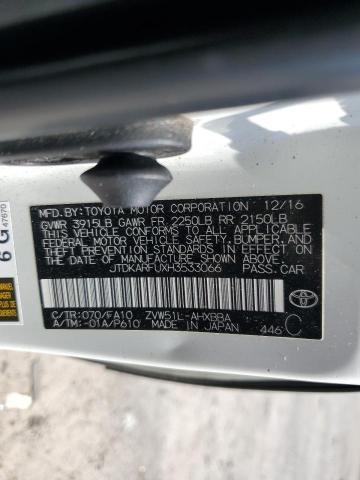 2017 TOYOTA PRIUS - JTDKARFUXH3533066