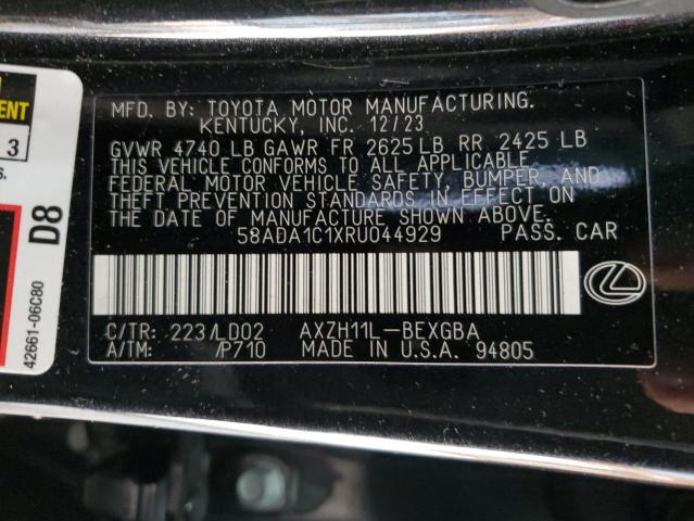 2024 LEXUS ES 300H BASE 58ADA1C1XRU044929
