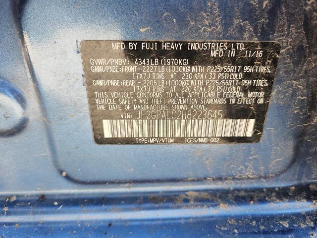 2017 SUBARU CROSSTREK - JF2GPALC2H8223645