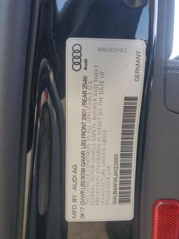 2018 AUDI S4 PREMIUM WAUB4AF45JA022663