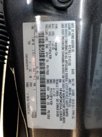 2018 FORD FOCUS SE - 1FADP3K23JL326328