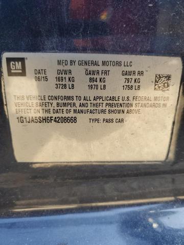 2015 CHEVROLET SONIC LS 1G1JA5SH6F4208668