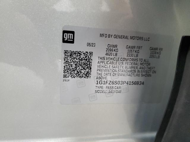 2023 CHEVROLET BOLT EUV P 1G1FZ6S03P4156934