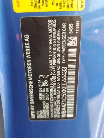 2019 BMW 430I WBA4Z1C5XKEE44433