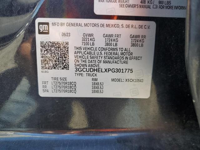 2023 CHEVROLET SILVERADO 3GCUDHELXPG301775