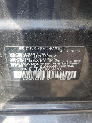 2016 SUBARU IMPREZA PREMIUM JF1GPAB63G8244700