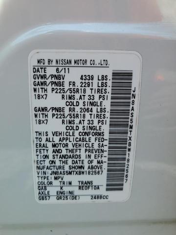 2011 NISS ROGUE S - JN8AS5MTXBW182567