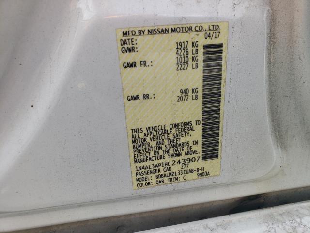 2017 NISSAN ALTIMA 2.5 1N4AL3AP1HC243907