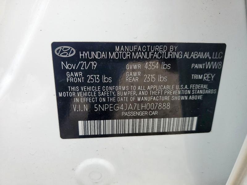 2020 HYUNDAI SONATA SE - 5NPEG4JA7LH007888
