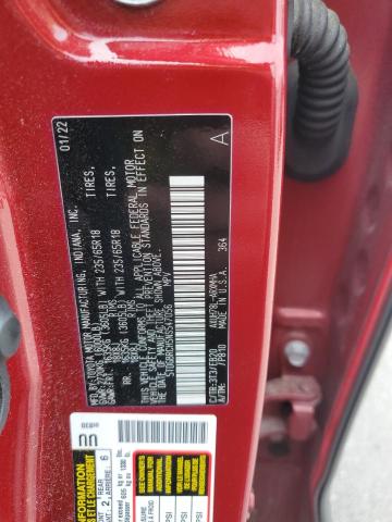 2022 TOYOTA HIGHLANDER HYBRID XLE 5TDGBRCH5NS547056