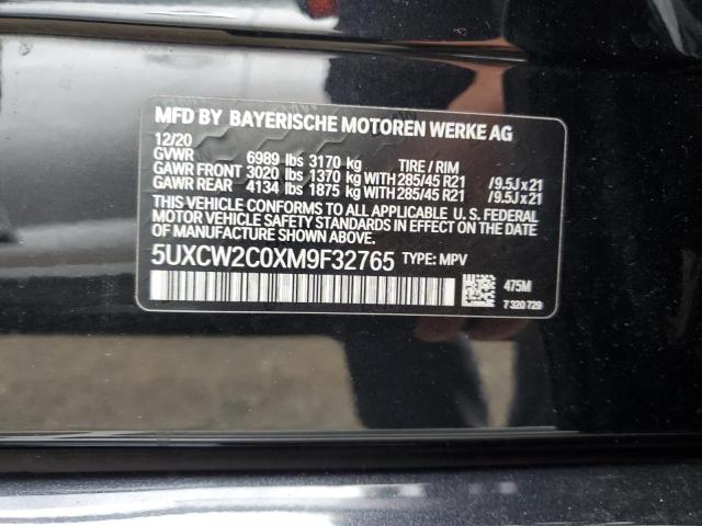 2021 BMW X7 XDRIVE4 5UXCW2C0XM9F32765