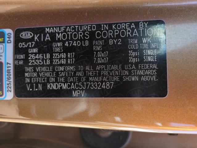 2018 KIA SPORTAGE L - KNDPMCAC5J7332487
