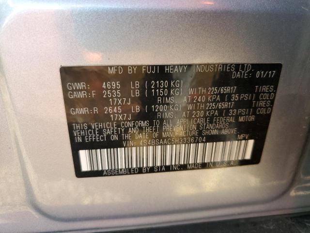 2017 SUBARU OUTBACK 2.5I 4S4BSAAC5H3336704