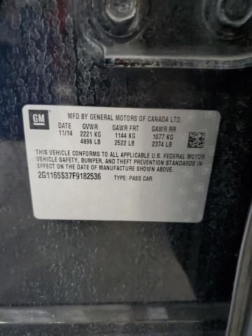 2015 CHEVROLET IMPALA LTZ 2G1165S37F9182536