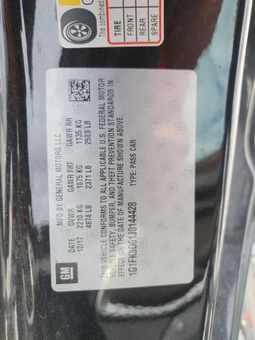 2018 CHEVROLET CAMARO ZL1 1G1FK3D61J0144428