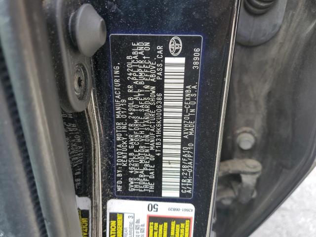 2019 TOYOTA CAMRY LE 4T1B31HK6KU006386