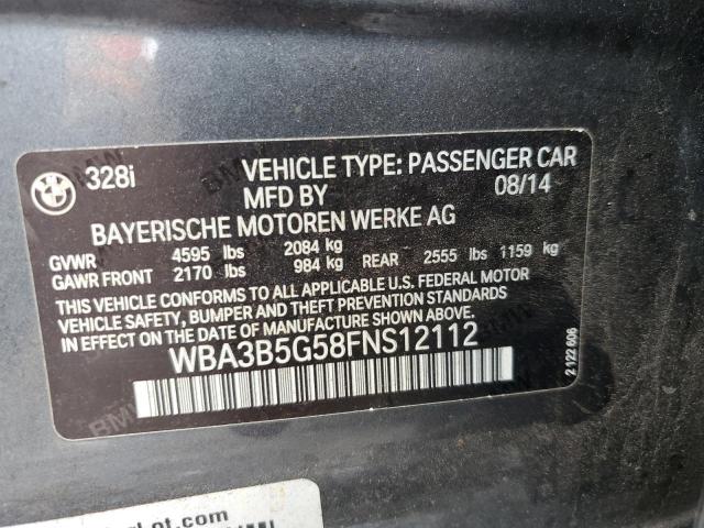 2015 BMW 328 XI SUL WBA3B5G58FNS12112