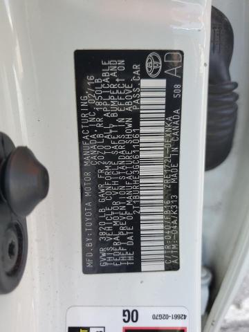 2016 TOYOTA COROLLA L 2T1BURHE3GC611061