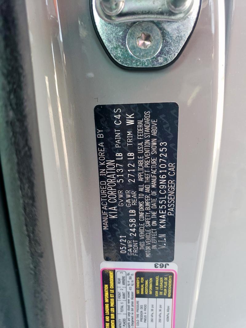 2022 KIA STINGER GT KNAE55LC9N6107253