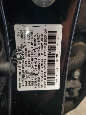 2019 HONDA CIVIC LX 2HGFC2F61KH532303