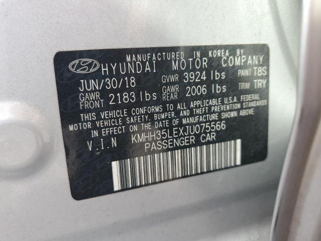 2018 HYUNDAI ELANTRA GT KMHH35LEXJU075566