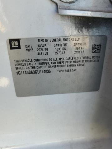 2016 CHEVROLET MALIBU LIMITED LS 1G11A5SA3GU124036