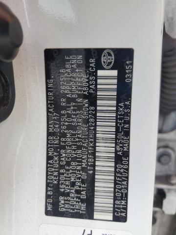 2017 TOYOTA CAMRY LE 4T1BF1FKXHU428728